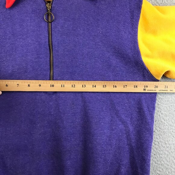 Vintage Penny 60's Patchwork Quarter Zip T shirt size M - Picture 8 of 10